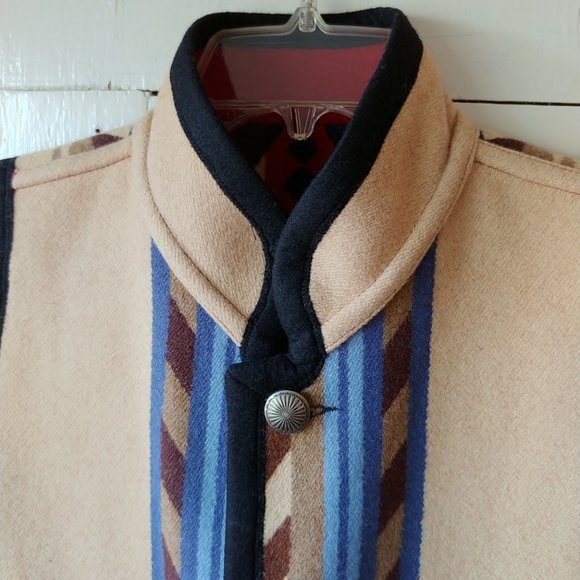 Native Jackets, etc. Reversible Rim Rock Sierra Pendleton Wool Vest - Picture 12 of 16